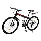 panfudongk 26 Zoll Fahrrad | Citybike | Fahrräder | Bike 21 Gang Erwachsene Unisex - Kohlenstoffstahlrahmen - Aluminiumfelgen - Komfortsattel - Umweltfreundlich.