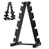 PhysKcal 5-Tier Kurzhantel Rack,Hantelablage für Kurzhanteln, Strapazierfähiger Stah, 250kg Belastbarkeit, Hantelständer Hantelablage