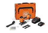 FEIN Akku-Stichsäge für Metall und Holz 26 mm Hub,F-IRON Jig 26 AS Set 2 x 4 Ah,Leistungsfähige Stichsäge für Metall und Holz für präzise und kurvige Schnitte. Mit 2 Akkus 4Ah ProCORE und Ladegerät