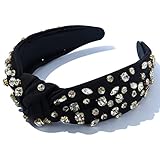 Damen-Haarband mit Schmucksteinen verziert, gemischtes Oberteil, Haarband für Damen, gedrehtes Nylon, Haarschmuck für Mädchen