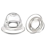 Welnove 【4x】Brusthütchen Zum, Schlupfwarzen Sauger, Nipple Sucker für Korrektur Schlupfwarzen und Umgekehrte Brustwarze-aus Weicher Silikon, inklusiv Schutzdose