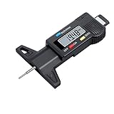 AUTOUTLET Reifen Profiltiefenmesser Reifenprofilmesser, 0–25,4 mm Auto Profilmesser Digital Tiefenmesser mit LCD Display, Reifen Profilmesser Messchieber für PKW, Vans, LKW
