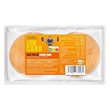 STEINER's Low Carb High Protein Burger Buns | 87% weniger Kohlenhydrate | 15g Protein & 14g Ballaststoffe pro Bun | Echtes Burger-Erlebnis ohne Kompromisse | 1x 140g Packung = 2 Stück