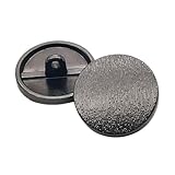 11mm/12mm/15mm/18mm/20mm/23mm/25mm/28mm/30mm flacher Metallknopf, Z-schwarz Grau, 15mm 4 Stk