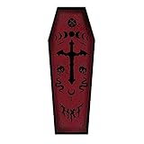 Halloween-Teppich, dunkler Gothic-Teppich, Wohnzimmer-Dekoration, Schmutzteppich, Halloween-Event-Party- (G, B)