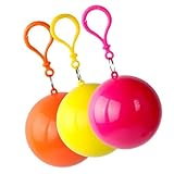 kokdid Tragbare Einweg-Regenmäntel, Schlüsselanhänger, Kompressionsball, Taschenball, Outdoor, Erwachsene, Reisen, hängende Ponchos, Campingausrüstung, tragbare Regenmäntel