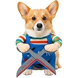 JrnSvp Hundekostüm Halloween,Halloween Kostüm Hund,Verstellbares Lustiges Cosplay Party Haustier Katze Hunde Halloween Kostüm (M)