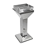 DEMA Säulengrill im Edelstahl Design Mérida