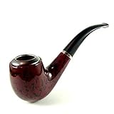 Starlet24 Tabakpfeife Tobacco Pipe Klassische Raucher Tabak Pfeife in antiker Holzoptik, auch für Fashing, Motto Party, Theater und viele weitere Veranstaltungen geeignet.