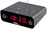 auvisio Wecker: UKW-Radiowecker mit 2 Weckzeiten und LED-Anzeige, Schlummer-Funktion (UKW Radio, Tisch-Radio)