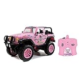 Dickie Toys 251106003 RC Jeep Wrangler, RC SUV Girlmazing, Ferngesteuertes Auto, RC Auto, Spielzeugauto mit 2-Kanal-Funkfernsteuerung, 2,4 GHz, Turbo, inkl. Sticker, ab 6 Jahren
