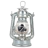 Öllaterne - Vintage Lampe aus Metall und Glas für Stromausfälle, Winddichte Sturmlaterne für Camping, Notbeleuchtung im Freien, Patio Dekoration