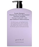 Good&All Anti-Gelbstich Silbershampoo für Blondes, Graues und Blondiertes Haar - Sulfatfrei, Parabenfrei, Parfümfrei, Vegan - 400ml