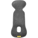 Aeromoov - Baby Sitzauflage Air Layer - Einlage Für Autositz oder Kinderwagen - Gruppe 0 - Antischwitz Sommerbezug - Bio-Baumwolle - Anthracite