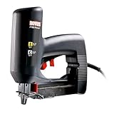 Novus Elektrotacker J-165 Profi, rückschlagarmer Paneel-Tacker, Nachschlagfunktion, verarbeitet Klammern und Nägel