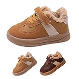 Generisch Turnschuhe Kinder Warm Gefütterte Winterschuhe Mädchen Sportschuhe Sneaker Hallenschuhe Atmungsaktiv Laufschuhe Outdoor Schnüren Schuhe Freizeitschuhe Walkingschuhe
