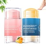 2er Pack Schrundencreme,Intensiv Fußcreme Gegen Trockene Rissige Füße & Fersen,Hand-und Ellenbogen Pflegebalsam,Feuchtigkeitscreme für Sehr Trockene Haut