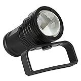 Acouto LEDTaschenlampe, QX3 10800LM wasserdichte LED Taschenlampe COB Unterwasser 80M Fotografie Video Tauchen Fülllicht für Nachthöhlenforschung Erkunden Angeln(Schwarz)