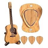 Kreativer Gitarrenplektrenhalter - Kreativer Gitarrenplektrumkoffer, kompakter Gitarrenplektrenhalter | Kleine Gitarrenplektren Aufbewahrungsbox mit 3 Gitarrenplektren, Multifunktionaler