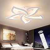 Tetipa LED Deckenleuchte Dimmbar, 40W-80W Schlafzimmer mit Fernbedienung und APP, Wohnzimmerlampe Deckenlampe moderne Deckenbeleuchtung Deckenbeleuchtung Kronleuchter Dimming Lampe Ceiling