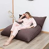 Lazy Sitzsack, Sofa, Stuhl, abnehmbarer und waschbarer Stoff, Mehrzweck-Bettsofa, faltbares Design für Zuhause, Stil, Original-Stein, 130 x 160 cm