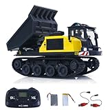 wheelfun 1/50 T14R Panther RTR Elektrischer RC-Crawler-Dump-Truck-Baufahrzeug-Spuren-Tipper Fertiggestellt Modell-Spielzeug-Lichter-Klänge-Einheit