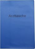 RNKVERLAG 2891 - Arzttasche aus blauem Kunststoff mit Einstecktaschen für Dokumente bis DIN A6, 1 Stück