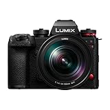 Panasonic LUMIX S1IIE Vollformat Kamera, 24MP, Cs4K 60p Vollbereich, 6K 30p Open Gate Video, Active I.S., 4:2:2 10-Bit Aufnahme, L-Mount, DC-S1M2ESME, 24-105mm Objektiv F4