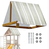 Ersatzmarkise Für Gartenschaukel | 110x230 cm Schaukelgestell Ersatztarp,Zubehör Für Pavillon Und Pergola Für Garten Und Terrasse Als Sonnenschutz Für Familie Picknick Mit Freunden
