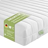DREAMSTAR Easy Flex | ergonomische 7-Zonen Kaltschaummatratze | Öko-Tex Zertifiziert | Härtegrad 3 und 4 (H3 & H4) | Rollmatratze 13 cm I 80 x 200 cm