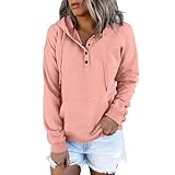 aaSccex Damen-Sweatshirt, Sweatshirts, Hoodies und Sweatshirts, Sportbekleidung, lange Tunika-Oberteile für Damen, Oberteile, Pullover für UK-Jacke, Größe 36, Trainingsanzüge, rose, M