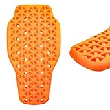 Rückenprotektor Motorrad, 42*23cm Abnehmbare Zertifizierte Motorradprotektoren, Motorrad Protektoren, Hohe Sicherheit, Rückenprotektor Reiten, Rückenprotektoren für Unisex Erwachsene, Orange