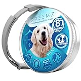 DREEMZ ® Zeckenhalsband für Hunde - Flohhalsband hundeFlohschutz Halsband für Hunde – Zeckenhalsband - 100% Natürlich - Schutzhalsband gegen Flöhe - 8 Monate Schutz - 63cm verstellbar (1 Einheiten)