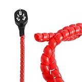 Hinapan Kabelorganizer Spiralschlauch 2m, Flexibler Kabelschlauch zum Schutz und Ordnung gegen Verheddern, Einfach zu Schneiden und Installieren für Computer, Büro