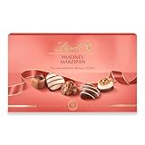 Lindt Schokolade - Pralinen Für Kenner Marzipan | 125 g | Pralinés-Schachtel mit 12 feinen Marzipan-Kreationen in 6 Sorten mit und ohne Alkohol | Pralinengeschenk | Schokoladengeschenk