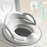 MULEVIP WC Sitz Kinder Toilettensitz Kinder,Kinder Toilettensitz,Toilettentrainer für Jungen und Mädchen,Klositz für Kinder,Toilettentrainer mit Kissen und Spritzschutz mit Griff,für Kinder 1-5 Jahre
