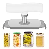 Flaschenöffner Glasöffner Schraubdeckelöffner, 2025 Neu Edelstahl-Drehgelenk Dosenöffner Deckelöffner Sparen Sie Aufwand Flaschenöffner, für Salatdressing und Ketchup aus der Dose (B#)