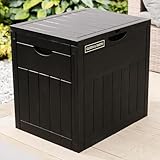Olsen & Smith - Gartenbox 126L | Wasserdicht & Wetterfest | Abschließbare Aufbewahrungsbox aus Kunststoff | Robust, Pflegeleicht & Platzsparend