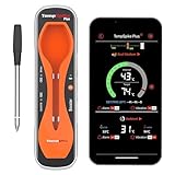ThermoPro TempSpike Plus 180M kabelloses Fleischthermometer mit verbesserter ultradünner Sonde Bluetooth-Bratenthermometer für den Außengrill Smoker Grillthermometer mit APP für BBQ Küchen