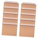 ARTIBETTER 100 Stück Große Poly-mailer Geschäftsumschläge Selbstklebend Flache Mailer Mailingumschläge Briefumschläge Für Briefe Dvd-mailer Hochzeitsumschlag Magazinhüllen Papier Khaki