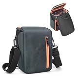 FOSOTO Kompakte Kameratasche Spiegelreflex, Schnellzugriffstasche für SLR, Zoomobjektiv, Kabel und Zubehör,Umhängetasche Schultertasche Kompatibel mit Canon, Nikon, Sony, Panasonic