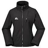 Cox Swain Titanium 3-Lagen Damen Softshell Jacke Forest - 10.000mm Wassersäule 2.000mm atmungsaktiv, Colour: Black, Size: M