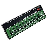 10-Kanal-Stereo-Mixer, Sound-Mischpult, Schreibtisch mit verbessertem Stereo-Ausgang für Live-Event und Studio