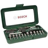 Bosch 46tlg. Schrauberbit Und Steckschlüssel-Set (PH-, PZ-, Hex-, T-, S-Bit, Zubehör Bohrschrauber Und Schraubendreher)