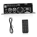 HOMSFOU Wireless Stereo Audioverstärker für Auto Zuhause mit Fernbedienung Kompaktem Design Multi Input USB für Musikliebhaber Partys