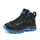 Xemuck Kinder Wanderschuhe Jungen Trekking Wanderstiefel Mädchen Outdoor Turnschuhe Trekkingschuhe Komfort Four Seasons Schuhe Schwarz-Blau EU37
