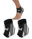 Ruonfash 1 Paar Sprunggelenkbandage, Einstellbar Elastischen Knöchelbandage Sprunggelenk, Bandage Fußgelenk für Sport, Fußball, Laufen, Radfahren