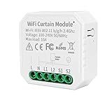 Ptdfjspt 1 PCS Tuya WIFI Smart Curtain Modul Schalter APP Fernbedienung Weißer Kunststoff 100-240VAC für Home Sprachsteuerung