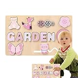 Formanpassungsbrett, Formanpassungspuzzle | Bunte Brettspiele für Vorschulkinder | Pädagogische Steckpuzzles aus Holz für Kinder ab 3 Jahren