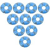 Toyvian Kleiner Schwimmringe 10 Stück Kunststoff Schwimmreifen für Miniaturhäuser Dekoration und Fotografie für Kindergeburtstag und Kreative Spielideen